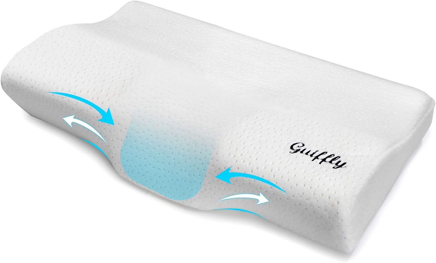 Contour Memory Foam Pillow for Sleeping(60x34cm), Cervical Pillow for Side Back Stomach Sleepers, Ergonomic Orthopedic Bed Pillows Support for Head Shoulders Relief Neck Pain with Removable Cover