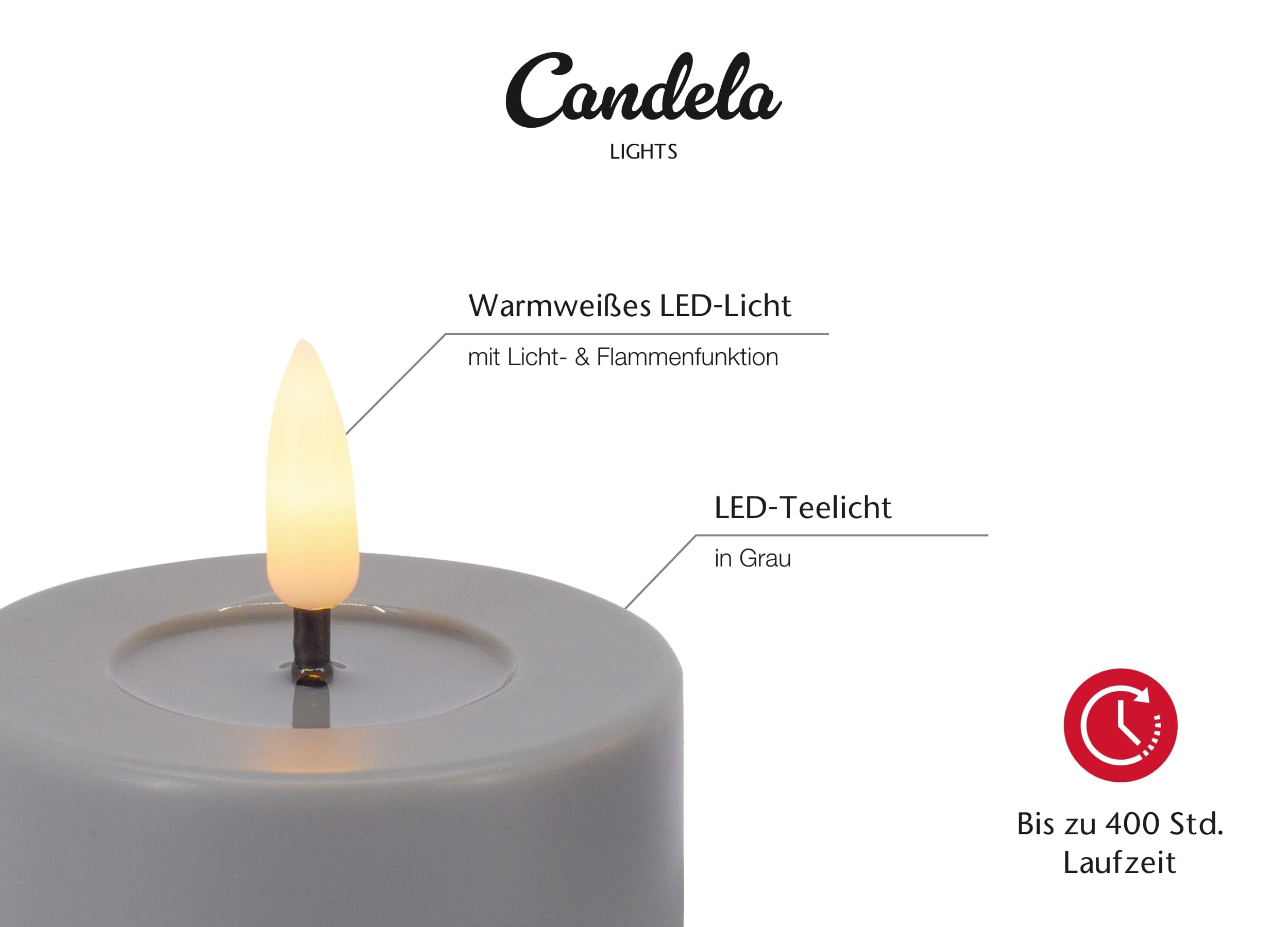 Anzhen LED Teelichter Mit Fernbedienung - 6er Set Wiederaufladbar & Flackernd