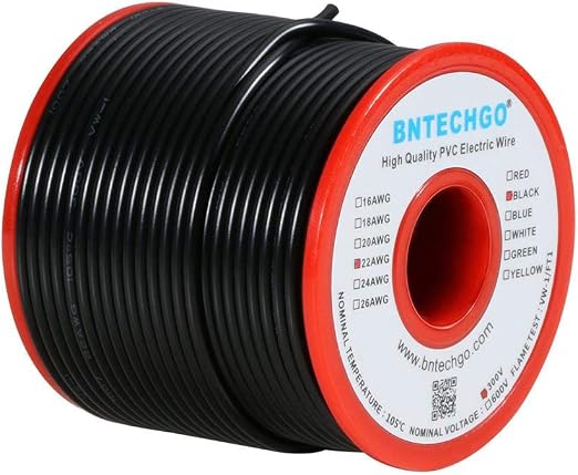 24 Awg Gauge Solid Grey 300 Volt, Ul1007 Pvc Hook Up Wire 25ft Roll 300v 24 Awg Gauge Solid Grey 300 Volt, Ul1007 Pvc Hook Up Wire 25ft Roll 300v