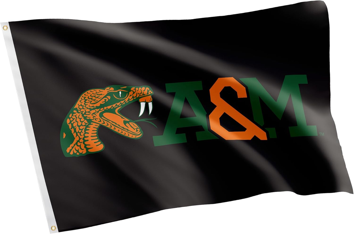 Desert Cactus Florida A&M University FAMU Flag - 3 x 5 Feet Rattlers Banner, Indoor/Outdoor Durable Fabric, 100% Polyester Design (Style 1a)