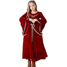 Medieval Retro Palace Noble Ball Performance Dress Girls Flare Sleeves Long Dress Christmas Clothing