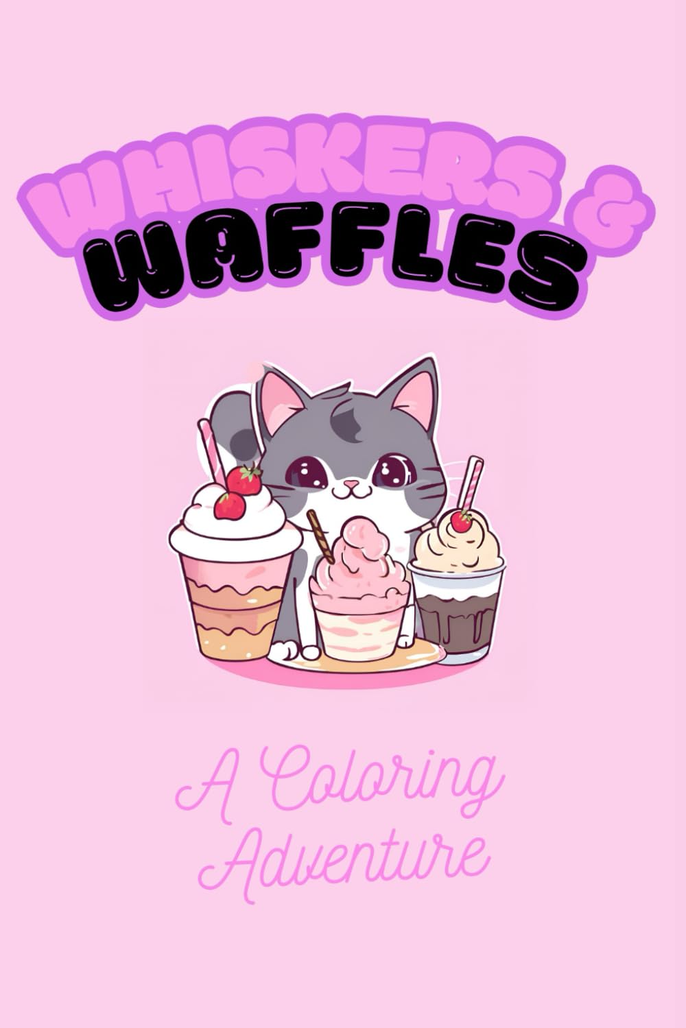 Whiskers & Waffles A Coloring Adventure Espinosa, Michelle