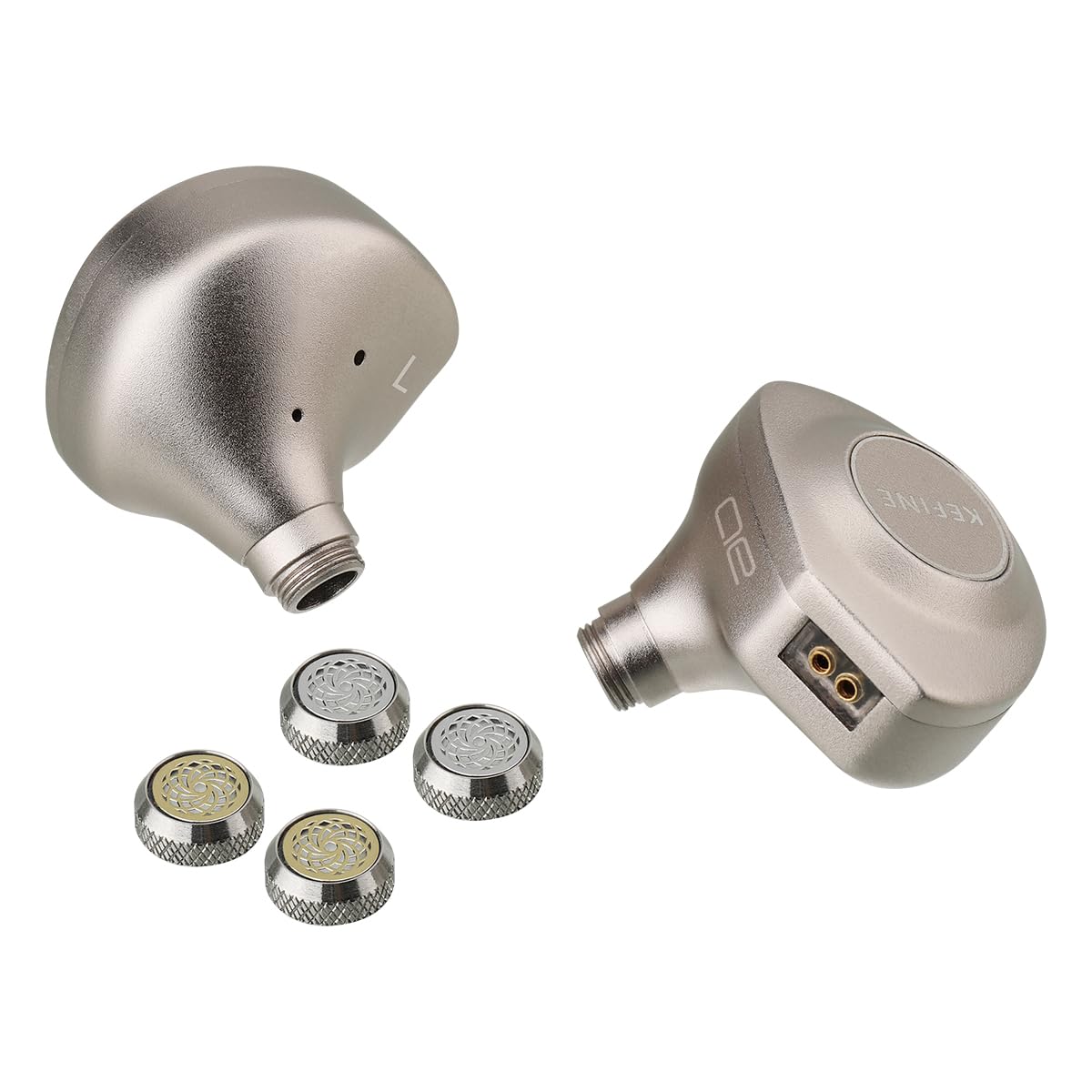 Kefine Delci AE 10 mm DLC+PU Diaframma Driver dinamico IEM, cablato in ear monitor, auricolari HiFi con suono trasparente e potente, due stili di sintonia (3,5 mm)