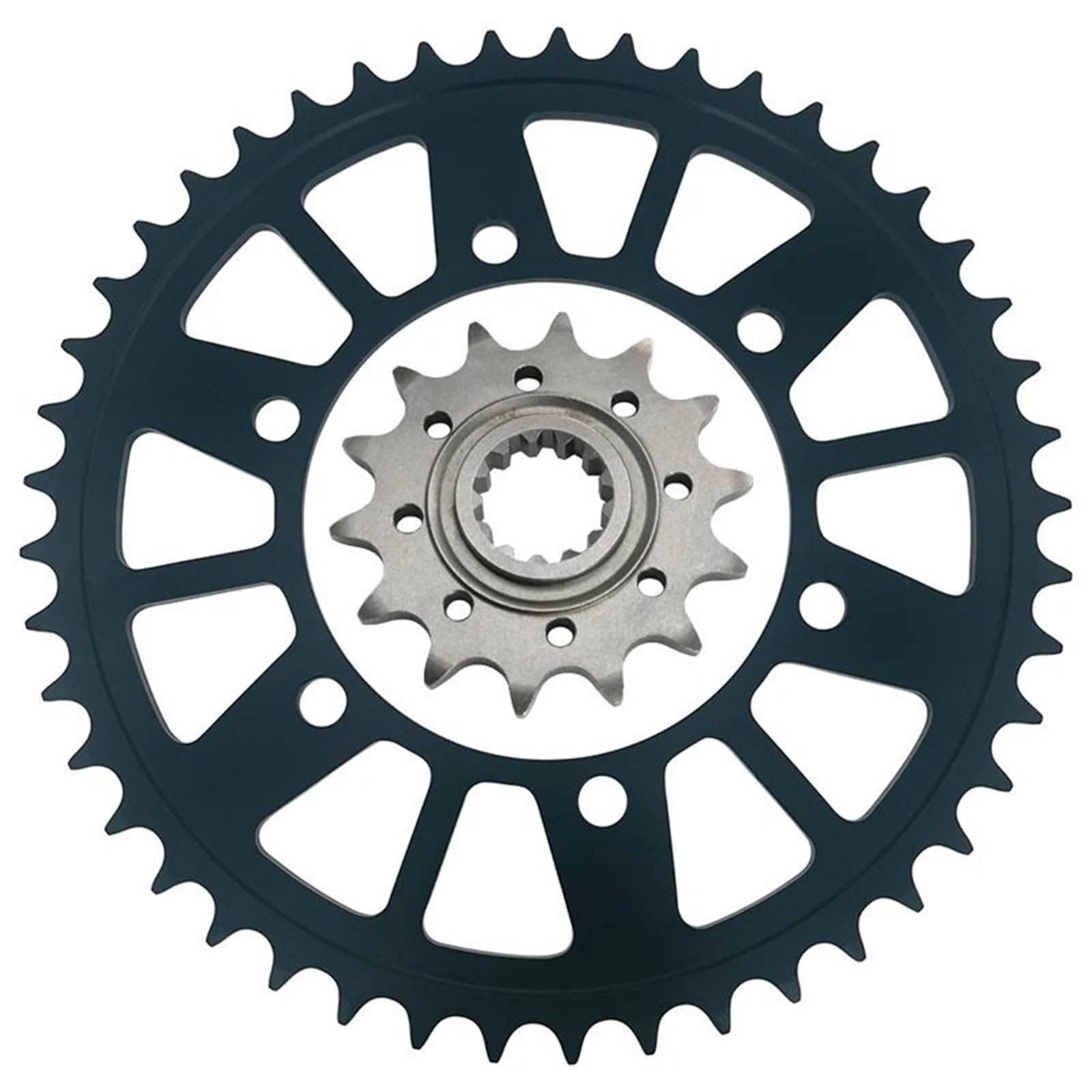 NKURTPC Motorcycle Sprocket Fit For Kawasaki EX400 Ninja400 Z400 ER400 Z250 Z250SL EX300 Ninja300 Z300 ER300 EX250R Front Rear Sprocket(45T 14T)