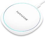 Chargeur Sans Fil Rapide, Tapis de Charge Sans Fil NANAMI pour iPhone 17/16/15 Pro Max/14 Plus/13/12 Mini/11/SE 2/XS Max/XR/X/8, pour Samsung Galaxy S26/S25/S24 Ultra/S23+/S22/S21/S20 fe, Note 20, AirPods Pro/3