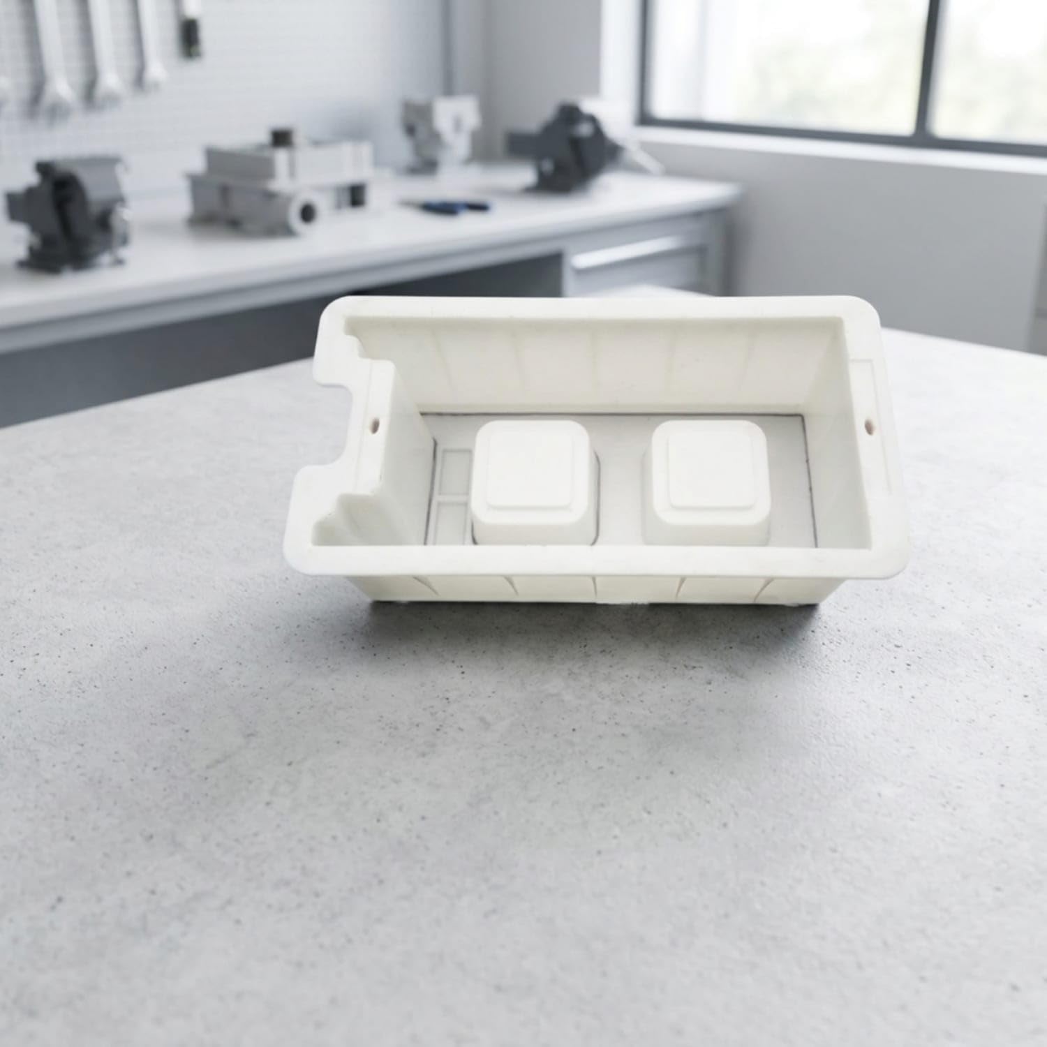 Plastic Manhole Block Mold Rectangular Chamber Block Mold Open-Top Rigid for Contractors, Masons, Construction Site, Workshop, Manhole Concrete-image-12