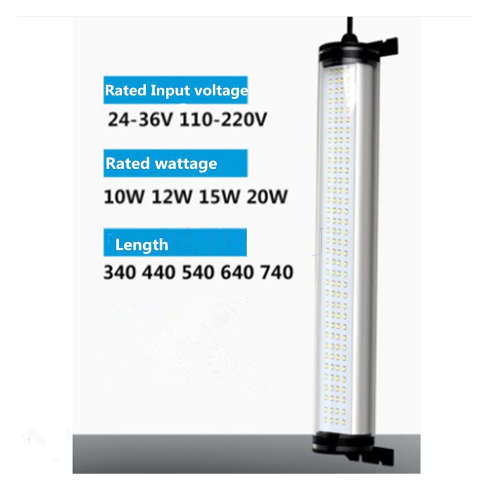 Cylindryczna tokarka CNC, długie paski, lampa 24 V CNC, centrum obróbcze, lampa LED, 220 V (15 W, 540 mm, 24 V)