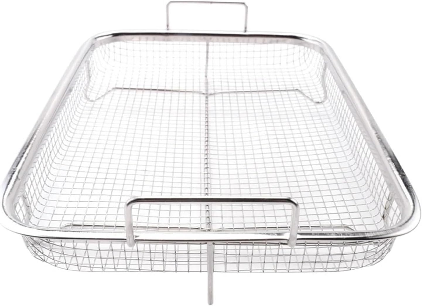 Air Fryer Basket For Oven,Stainless Steel Crisper Tray And Pan, Deluxe Fry In Your, Compatible For The Grill