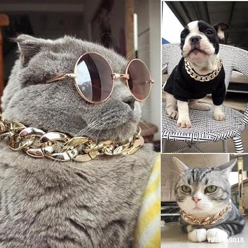 Cool Pet Glasses Kitten Sunglasses Pet Art Photography Glasses Accessories Cute Glasses Cosplay Costume Photos Props Random Color (6 Pieces Mixed Color) #TOP6