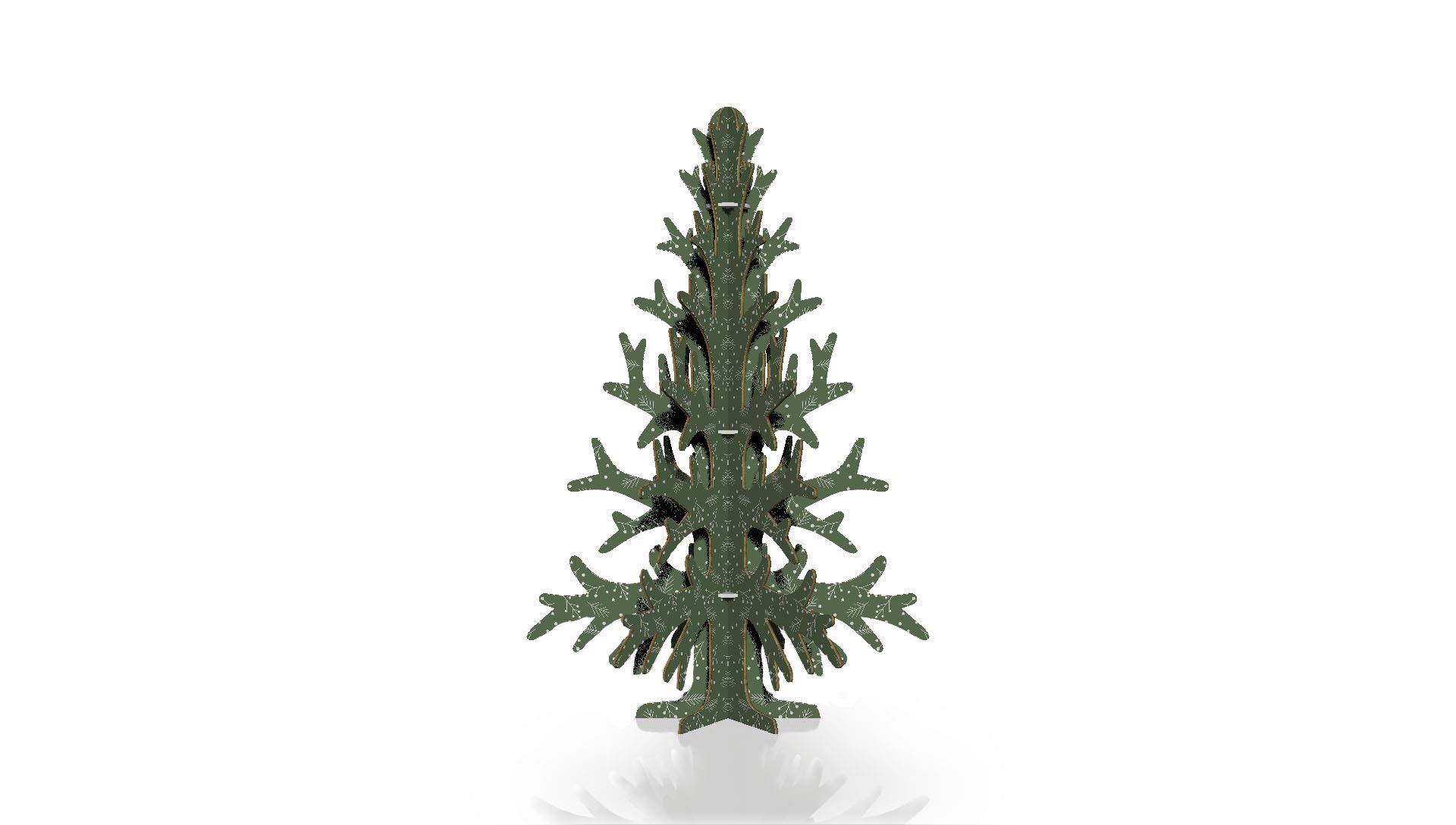 Sapin De Noël En Carton Blanc 1 Mètre – à Décorer Soi-Même, Fabriqué En France, Écologique Et Réutilisable