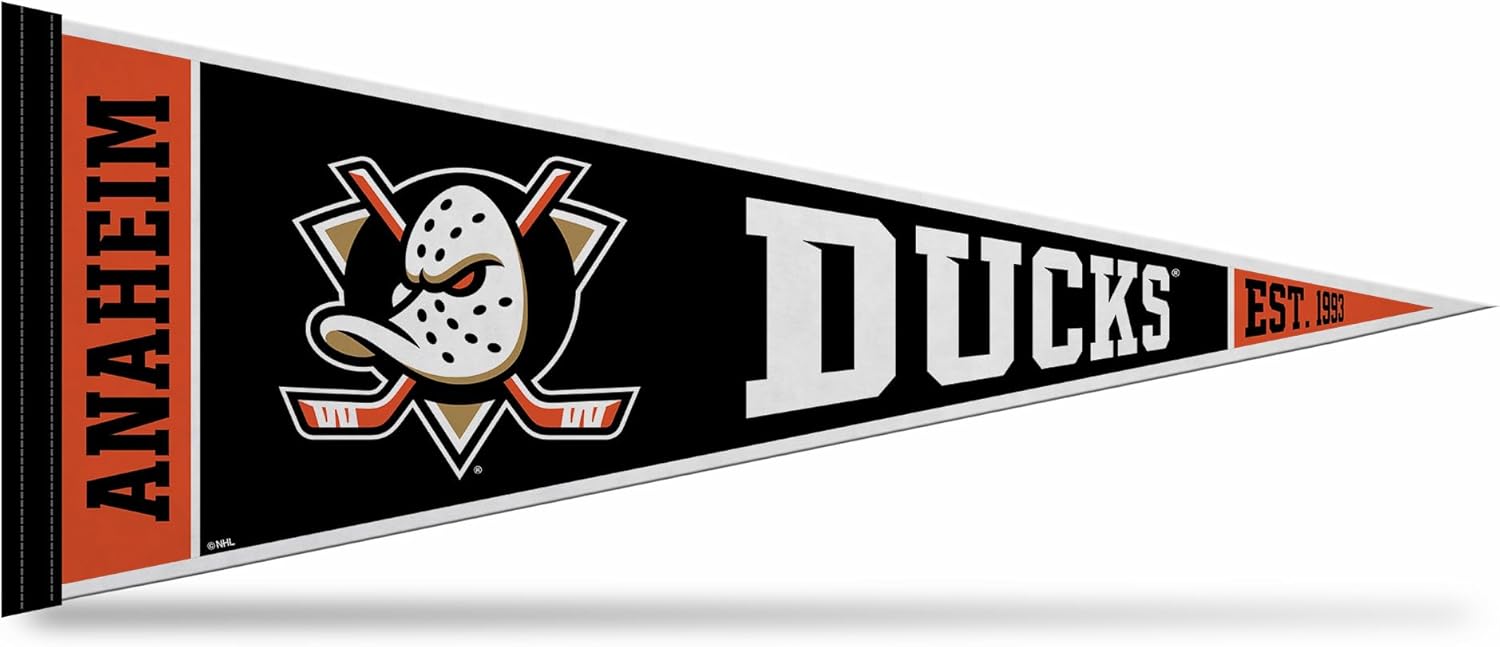 Rico Industries NHL Hockey Rally 12" x 30" Felt Wall Décor Pennant - Great for Home/Bed Room/Man Cave Décor