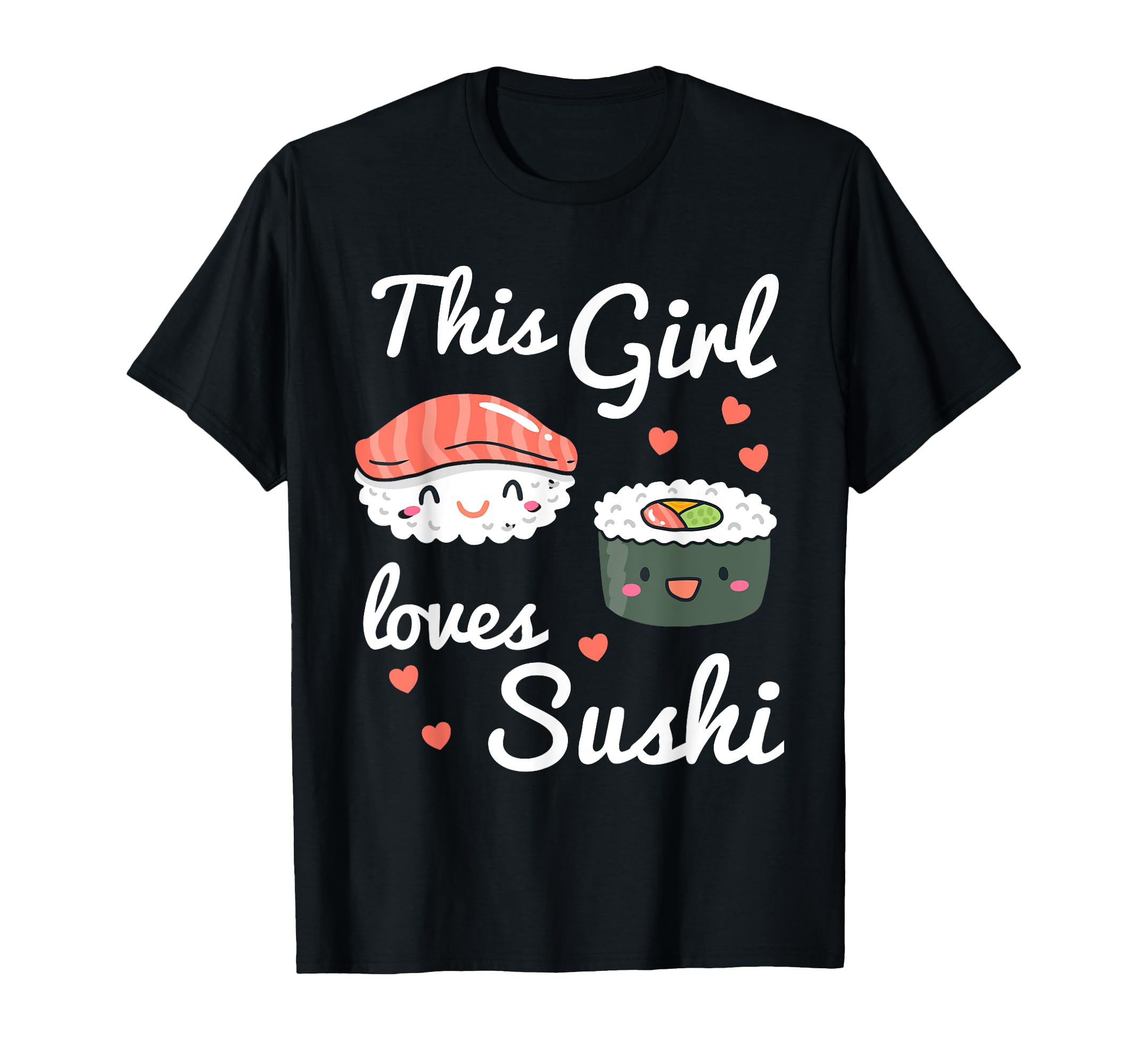 Sushi Tshirt Regalo Maki Salmone Asiatico Maglietta