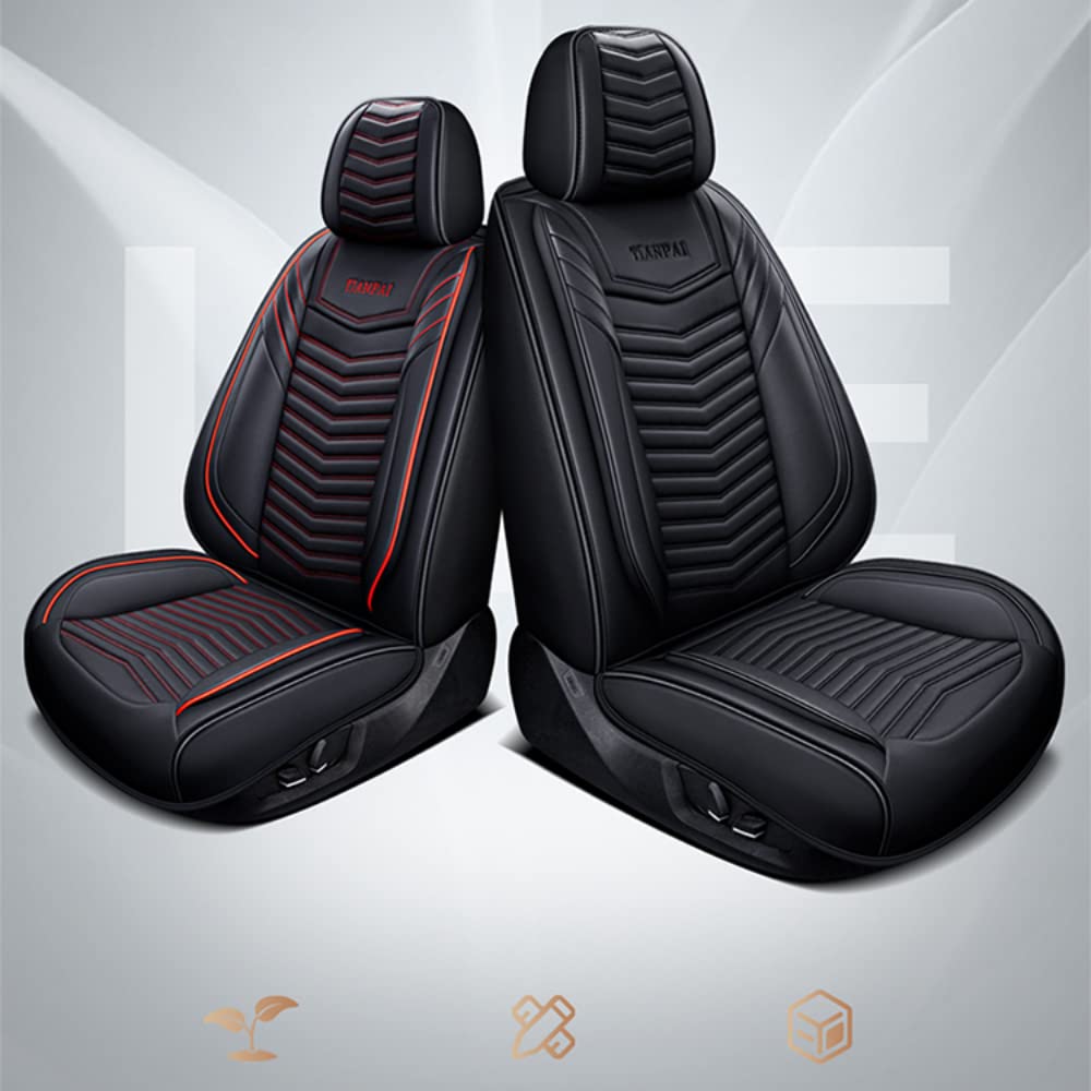 Uniwersalne pokrowce na siedzenia, pełny zestaw do Ford Kuga Kuga St Kuga 2 Kuga Facelift Kuga Mk2 Kuga Mk3 Kuga S Kuga Sport części samochodowe / wodoodporne / sportowe skórzane / czerwone edycja standardowa