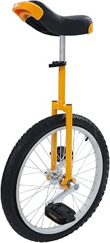 20 Inch Wheel Unicycle with Height Adjustable Outdoor One Wheel Bike for Fitness & Balance Training 165 lbs Capacity