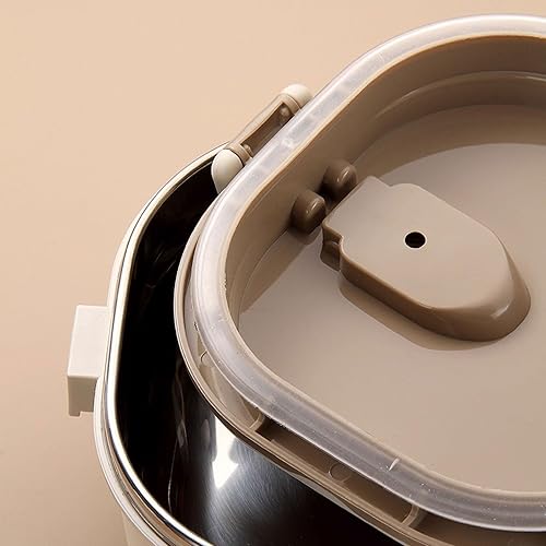 Miniatura 8 de Contenedor de alimentos aislado, lonchera térmica aislada, caja térmica de acero inoxidable con diseño sellado a prueba de fugas, apto para