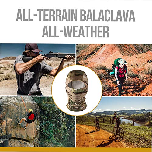 OneTigris Taktische Kopfhaube Sturmhaube Vollgesichtsmaske für Motorrad Fahrrad Ski Jagd
