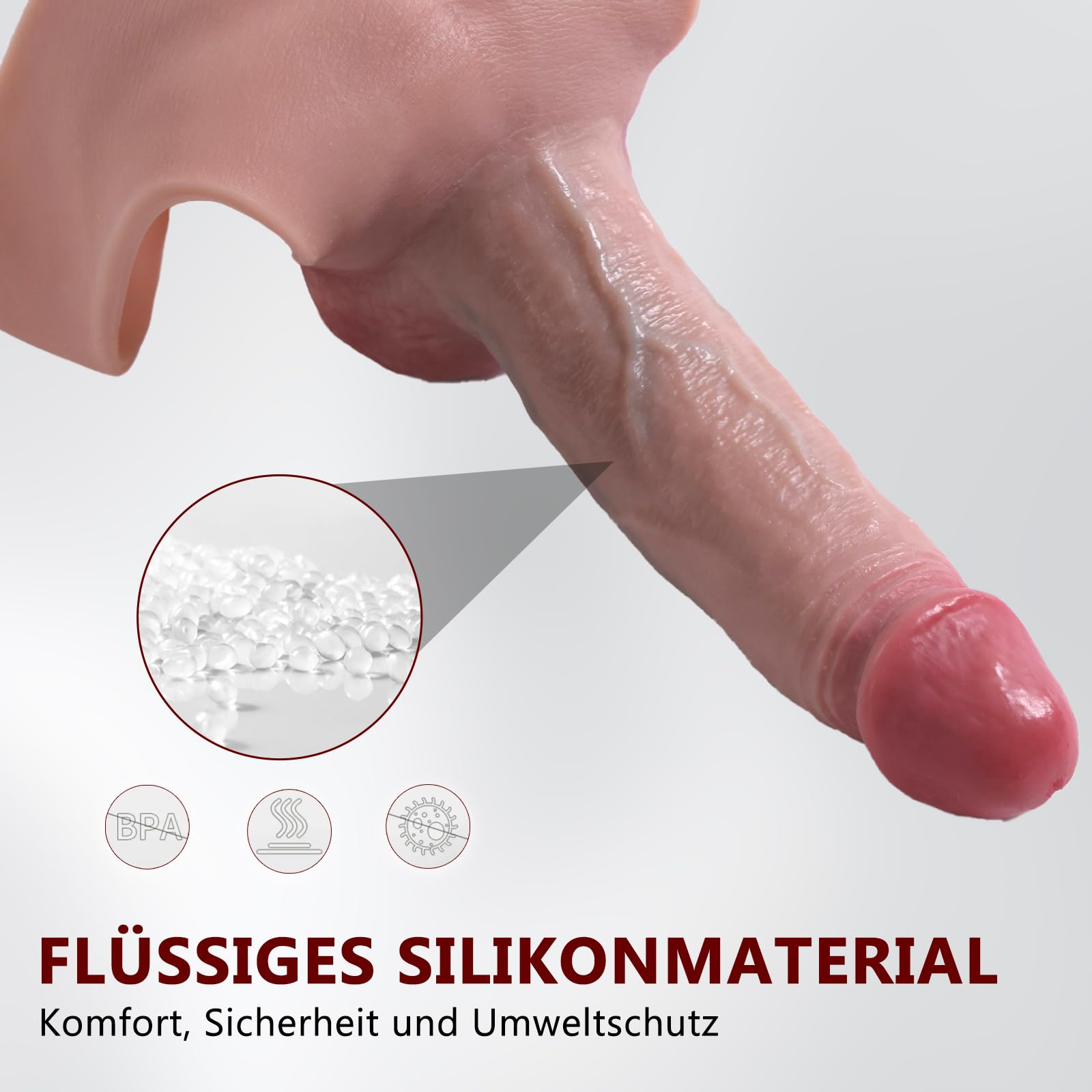 BDSMYEE Dildo in silicone con cinturino, giocattolo erotico per donne e lesbiche, pantaloni a forma di pene, dildo anale, coda di dildo, masturbatore a forma di pene con cinturino per coppie