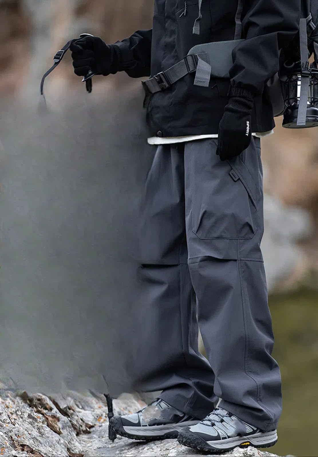 Pantaloni Sportivi Casual in Stile Americano per Gli Uomini in Primavera e Autunno Pantaloni Lisci con Coulisse