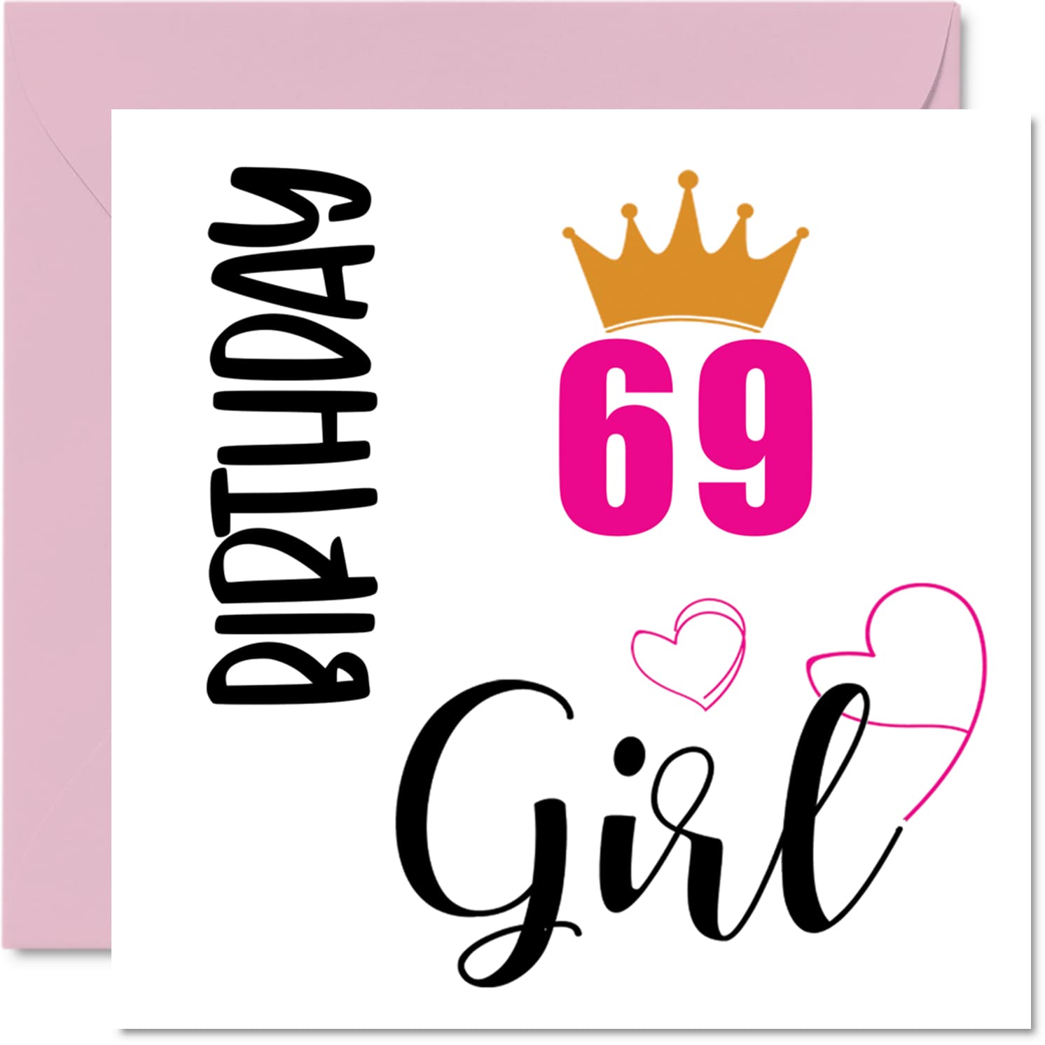 69th Birthday Card for Women, Birthday Girl