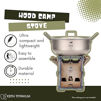 Amazon | Keith チタン合金 Ti2201 バックパッキング薪ストーブ