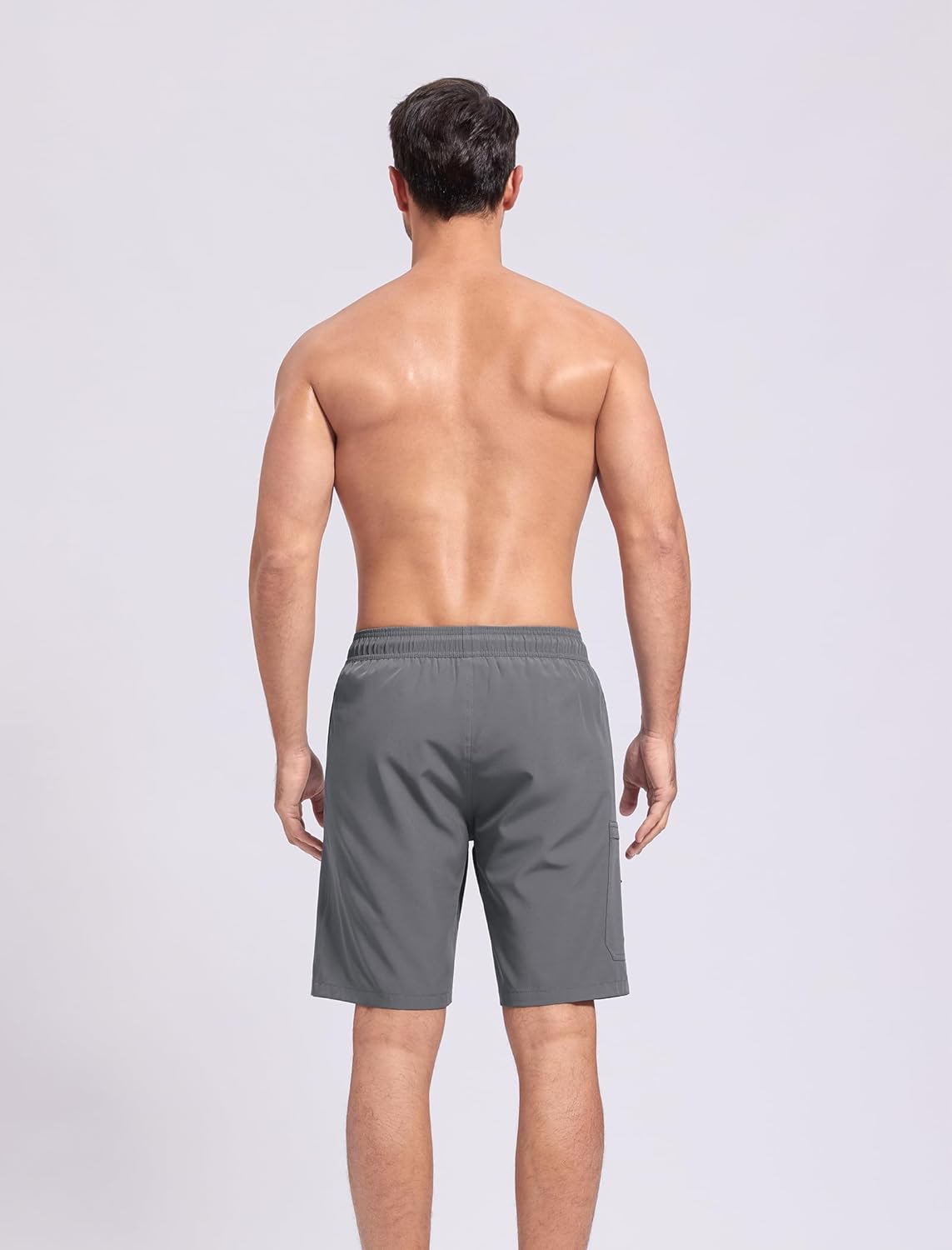 SILKWORLD Mens Swim Trunks Quick Dry Bathing Suit 9 Inch Swim Shorts with Mesh Lining and Zipper Cargo Pockets - Image 4