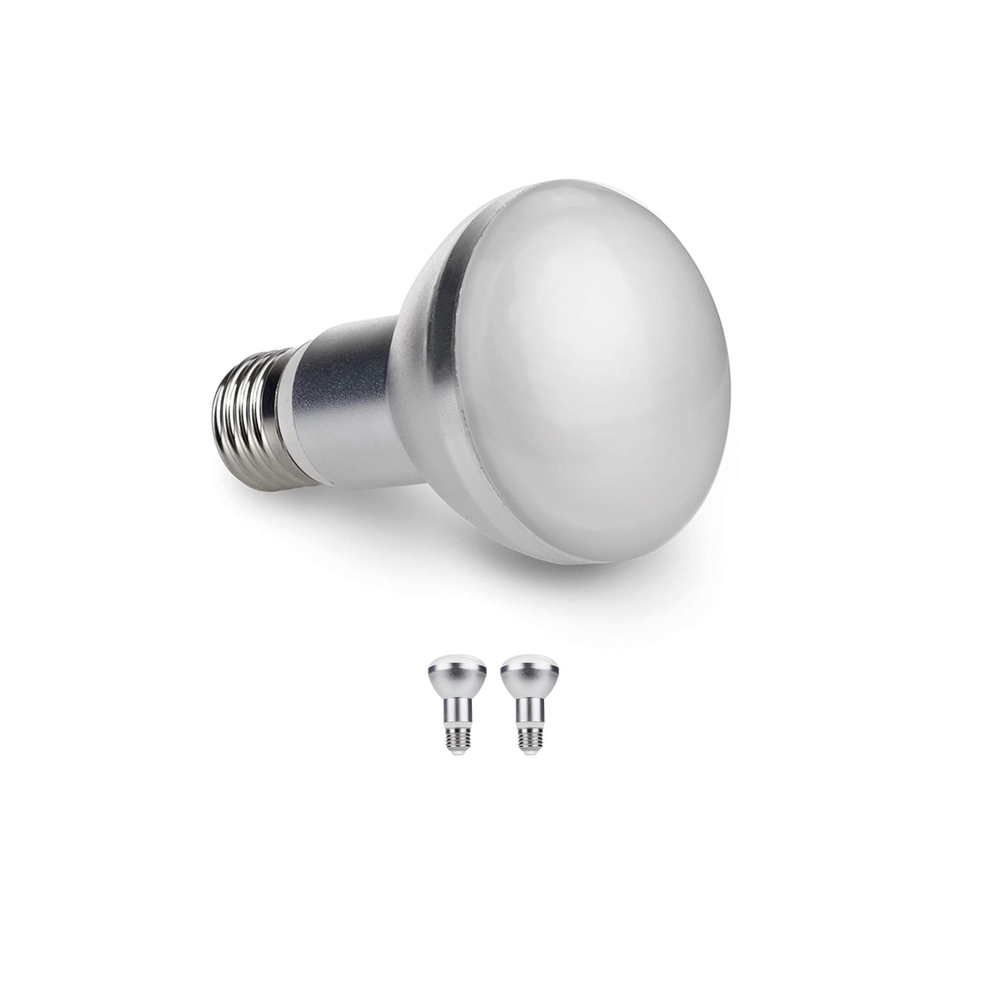 Mirrorstone+ Pack of 2 E27 R63 7W LED Reflector Bulb, 610 Lumens Dimmable Prolight, 50,000 Hour Lifespan, 120 Degree Beam Angle, Cool White 6000K