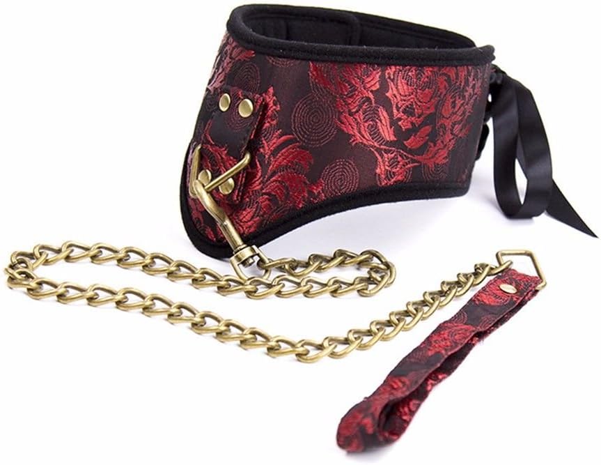 Faniyc Play Game Fancy Dress Men Women Party Love Cosplay Toys Couples Pattern Tie Neck Collar