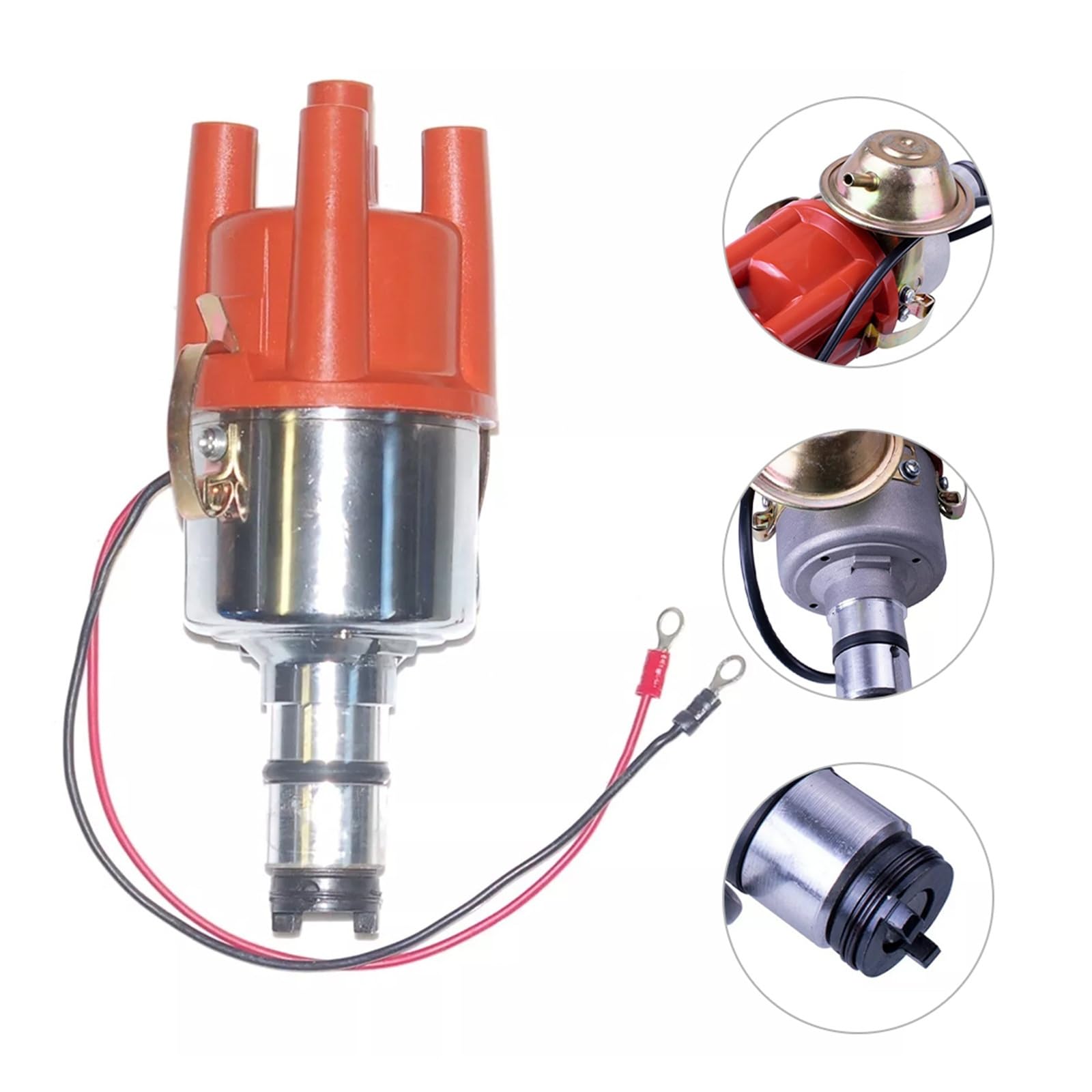 Distributore Elettronico Distributore Di Accensione Con Tappo E Rotore 0231170034 Adatto Per Maggiolino 1961-1979 Camper T2 BAY 1968-1979 Distributor