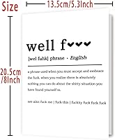 Vista 2 de OJsensai Divertida tarjeta de definición F para él y ella, regalos divertidos para mujeres y hombres, tarjeta de condolencia por pérdida de trabajo