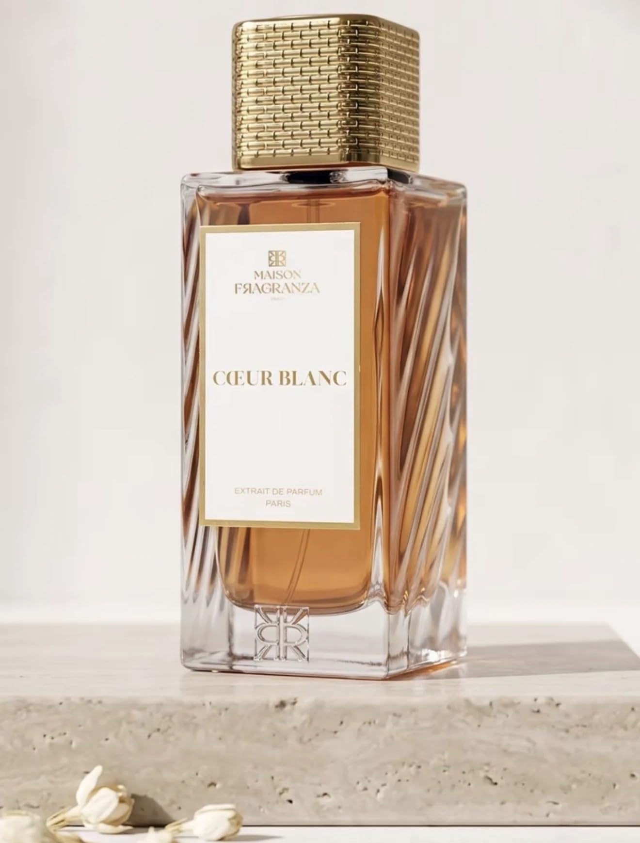 Parfum de Niche, Fragranza, Eau de Parfum Concentrée Mixte, Noix de Coco, Vanille, Cèdre & Musc Blanc, Longue Tenue, 100ml (Coeur Blanc)