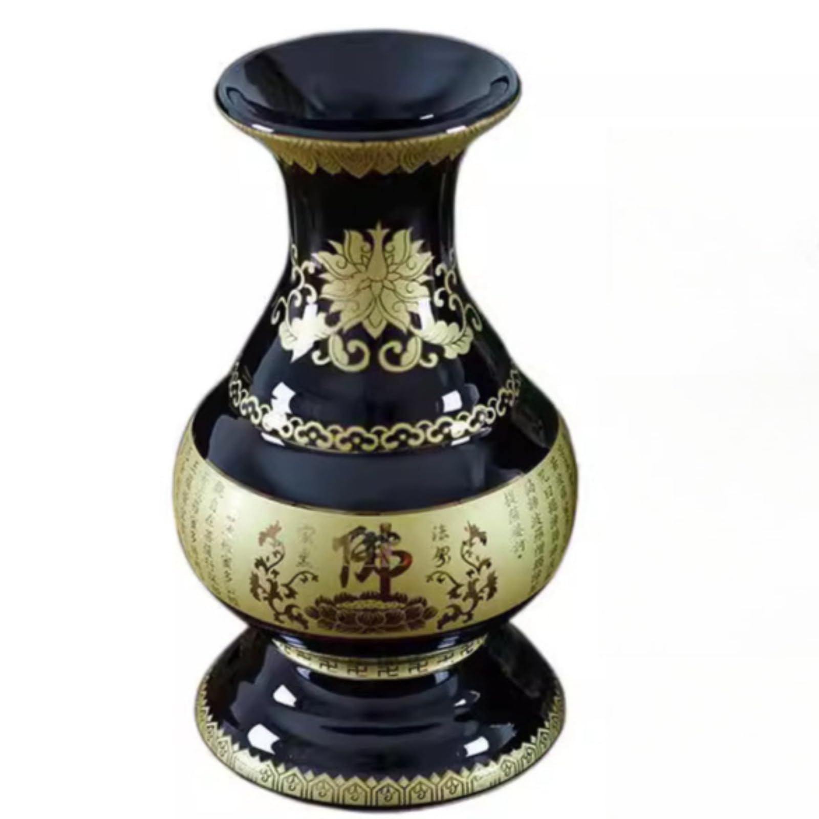 Vase d'offrande Bouddha en céramique de 26 cm pour autel bouddhiste
