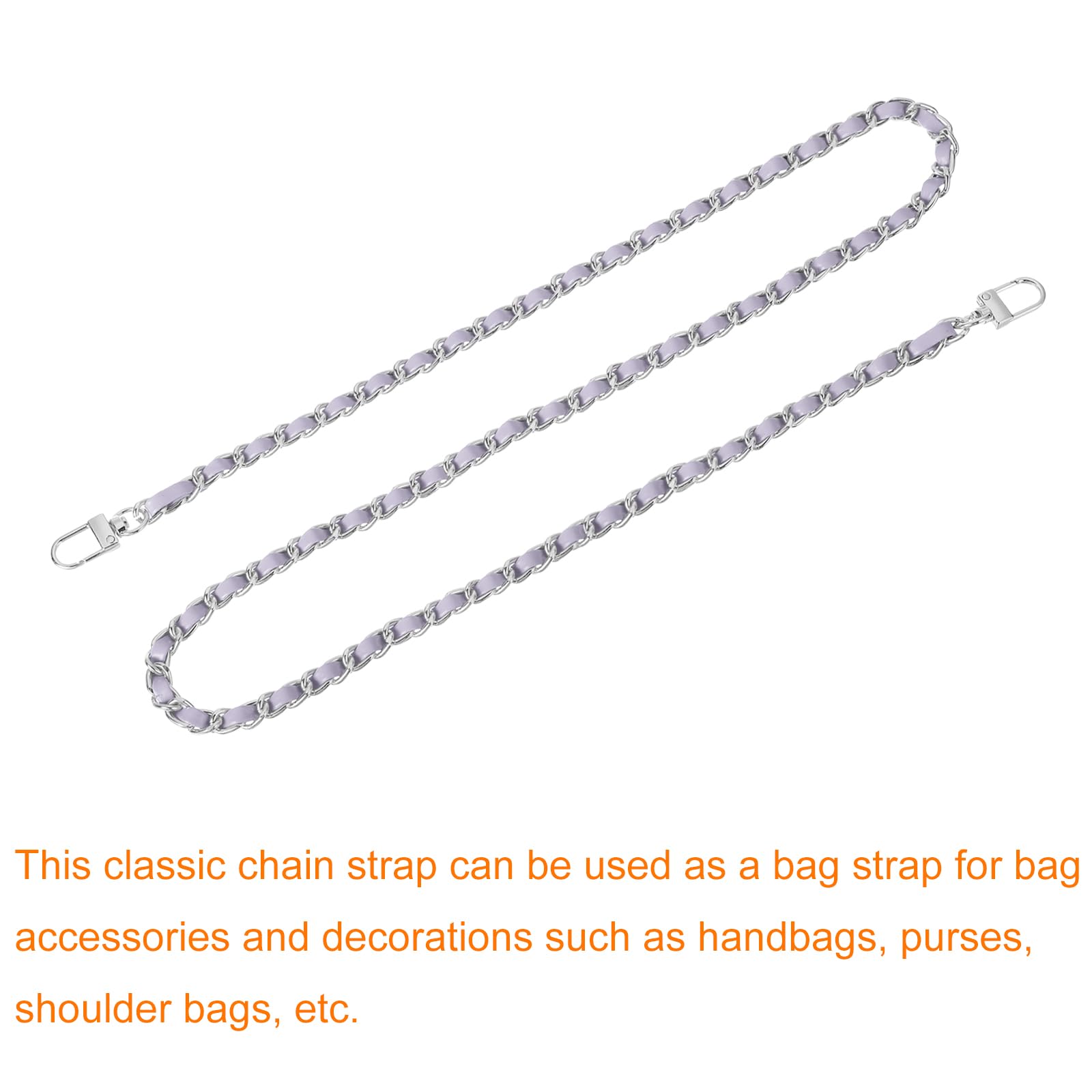 Chaîne De Sac à Main/sangle Uxcell – Fer Noir, Style Chaîne, 39 Cm