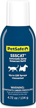 PetSafe SSSCAT علبة إعادة التعبئة للحركة رذاذ التلقائي الحيوانات الأليفة رادع للقطط والكلاب