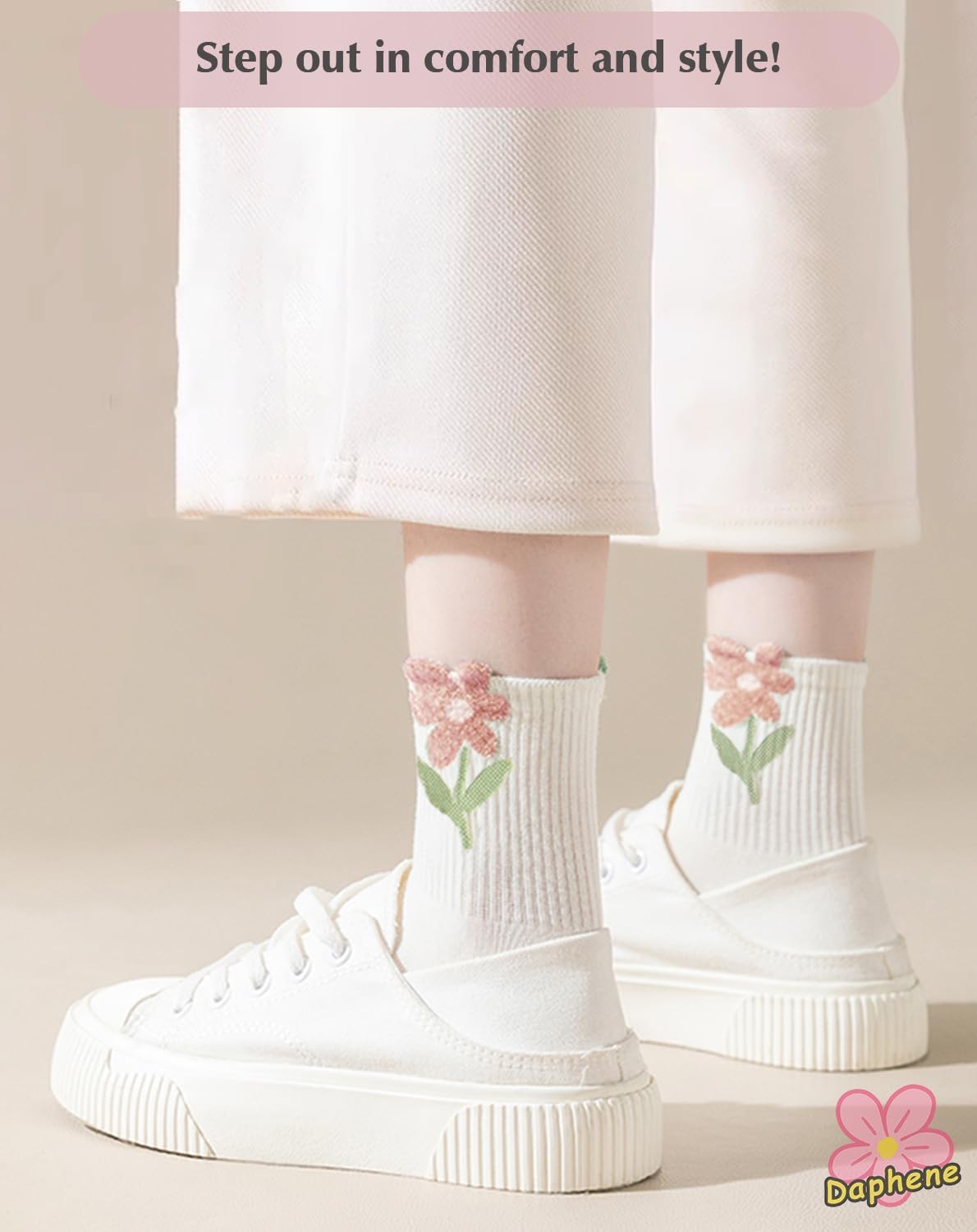 Daphene Womens Cute Socks All Season | Premium Combed Cotton Breathable Soft | Cartoon Animal Patterns | Cozy Holiday Gifts - Image 5