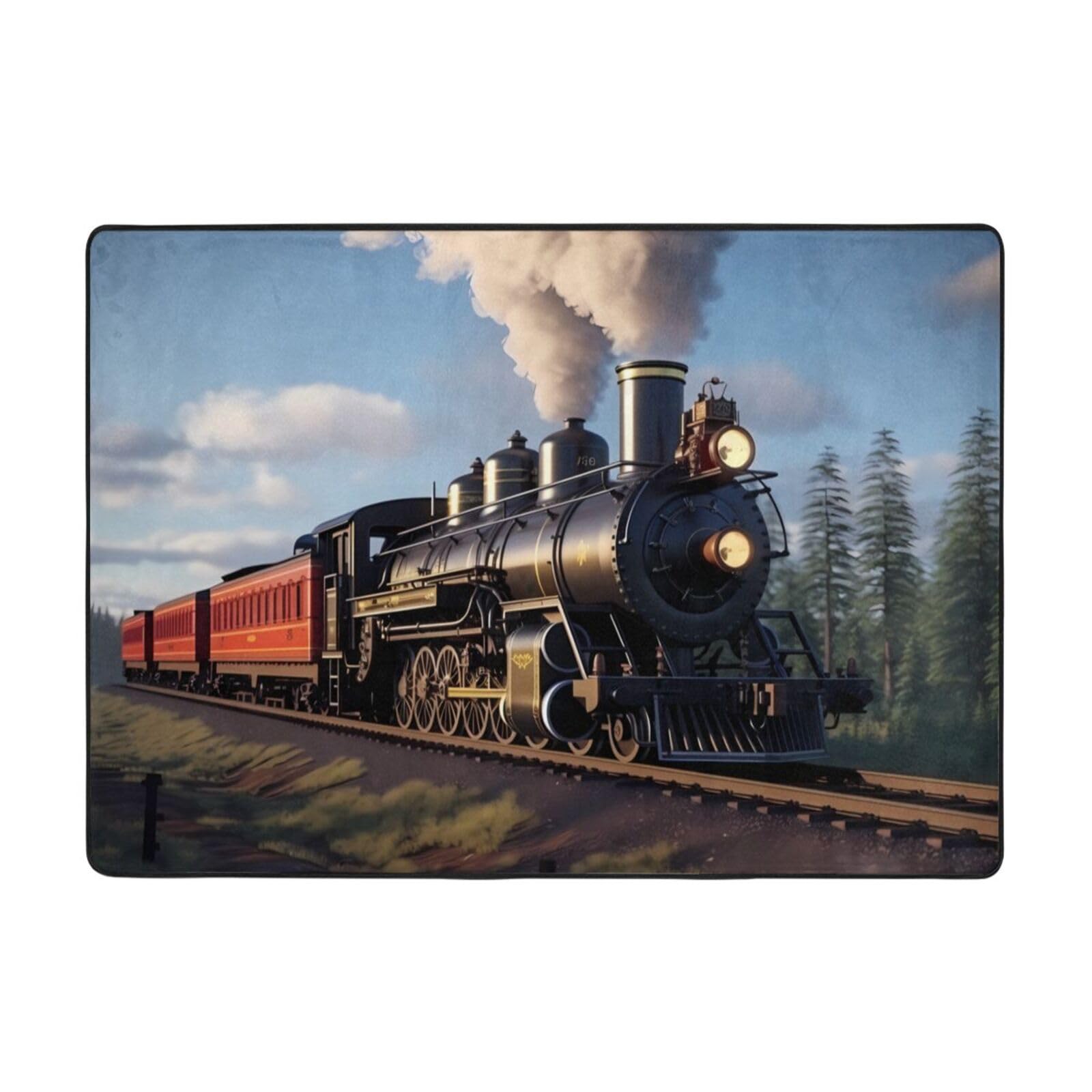 Tapis de sol doux locomotive BROLEO grand format confort premium salon