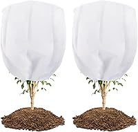 Vista 8 de Abimars Cubiertas para plantas más gruesas, chaqueta de protección contra la congelación de 2.36 oz/yd², cubiertas reutilizables para plantas