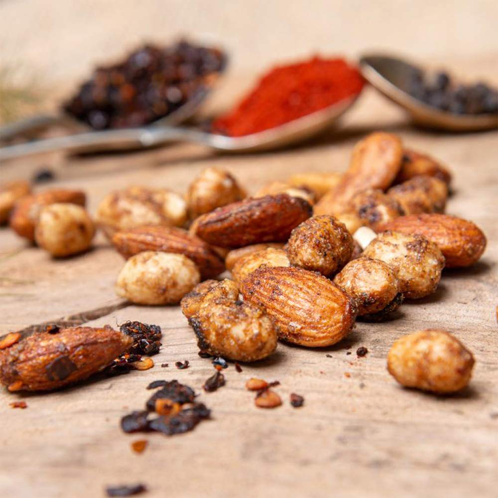 Mr Filbert's Mexican Sweet Chilli Mixed Nuts | Vegan, Dairy Free & Gluten Free | 100% Natural Ingredients | Roasted with Chillies, spices and herbs - 5 Packs of 3.9oz