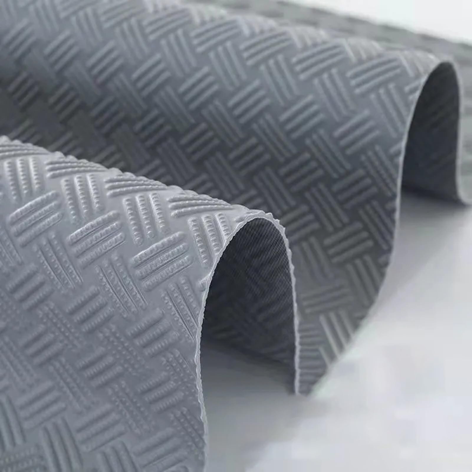 UrbanUp Gummimatte Weiche Garagen-Bodenmatte aus Gummi, 3 Mm Dick, Rutschfester Bodenbelag, Wasserdichter Bodenläufer, Parkmatte für Garagenboden, Golfwagenparkplatz(Gray,1.5x1.5m (4.9 x 4.9ft))