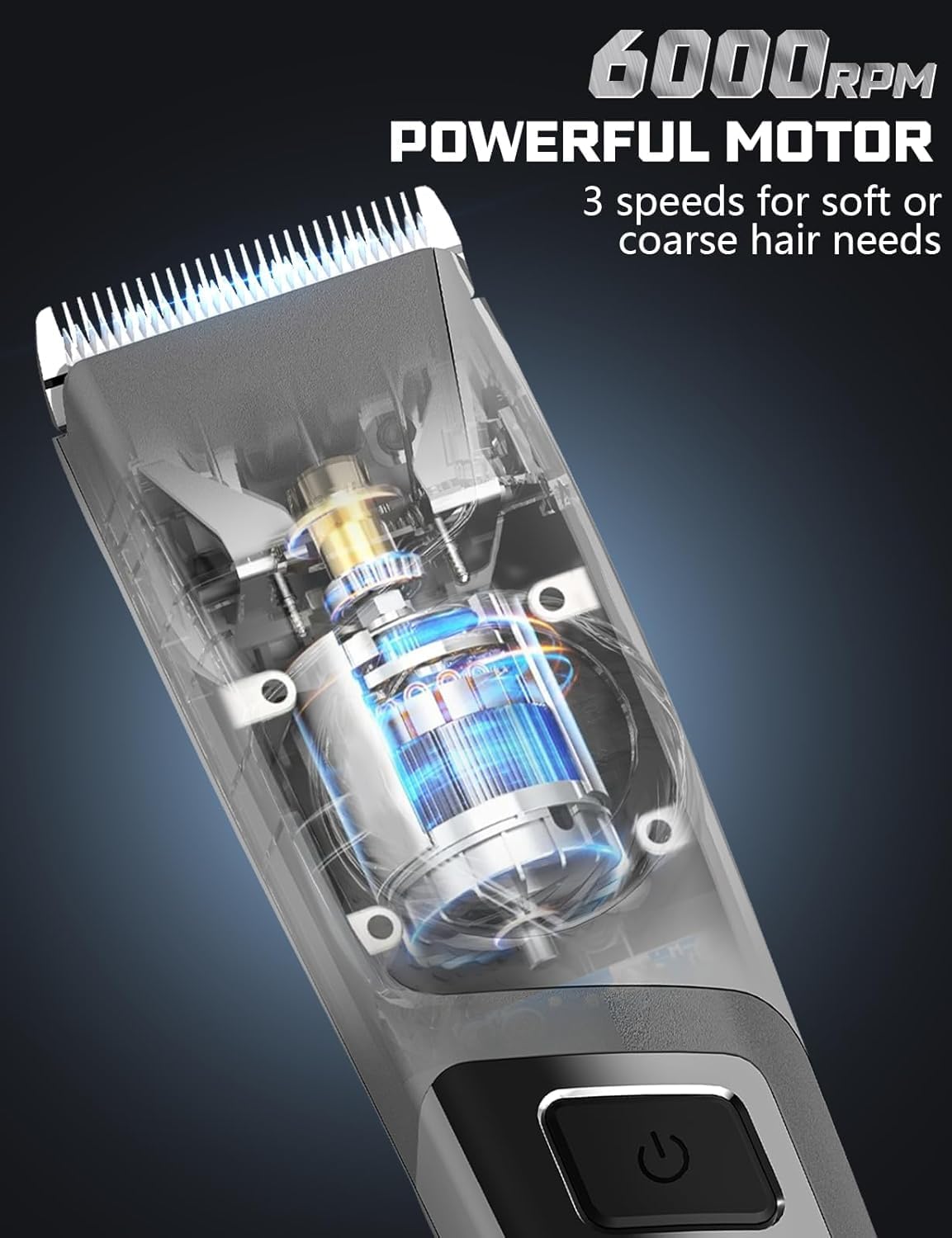 Hair Clippers for Men, Rechargeable Mens Women Hair Clippers with Extra Replacement Blade, Mens Haircut Grooming and Trimmer Kit for Beard, and Hair Clipper