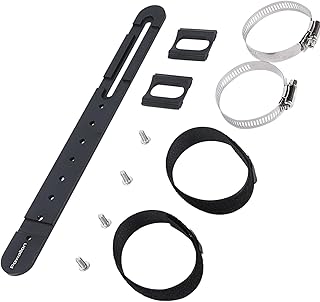 eBike Downtube Battery Mounting Adapter - Aluminium Alloy Plate Bracket with Hose Clamp for Hailong Battery