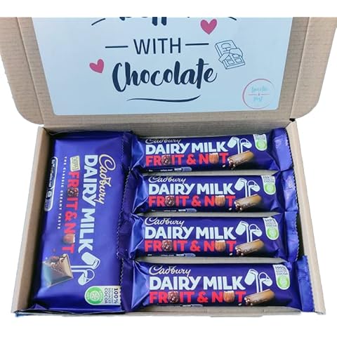 Cadbury Fruit & Nut Chocolate Gift Box | Fruit and Nut Chocolate Present | Cadbury Chocolate Hamper | Cadbury Letterbox Gift Box | Fruit & Nutty Chocolate Lover Present Cover