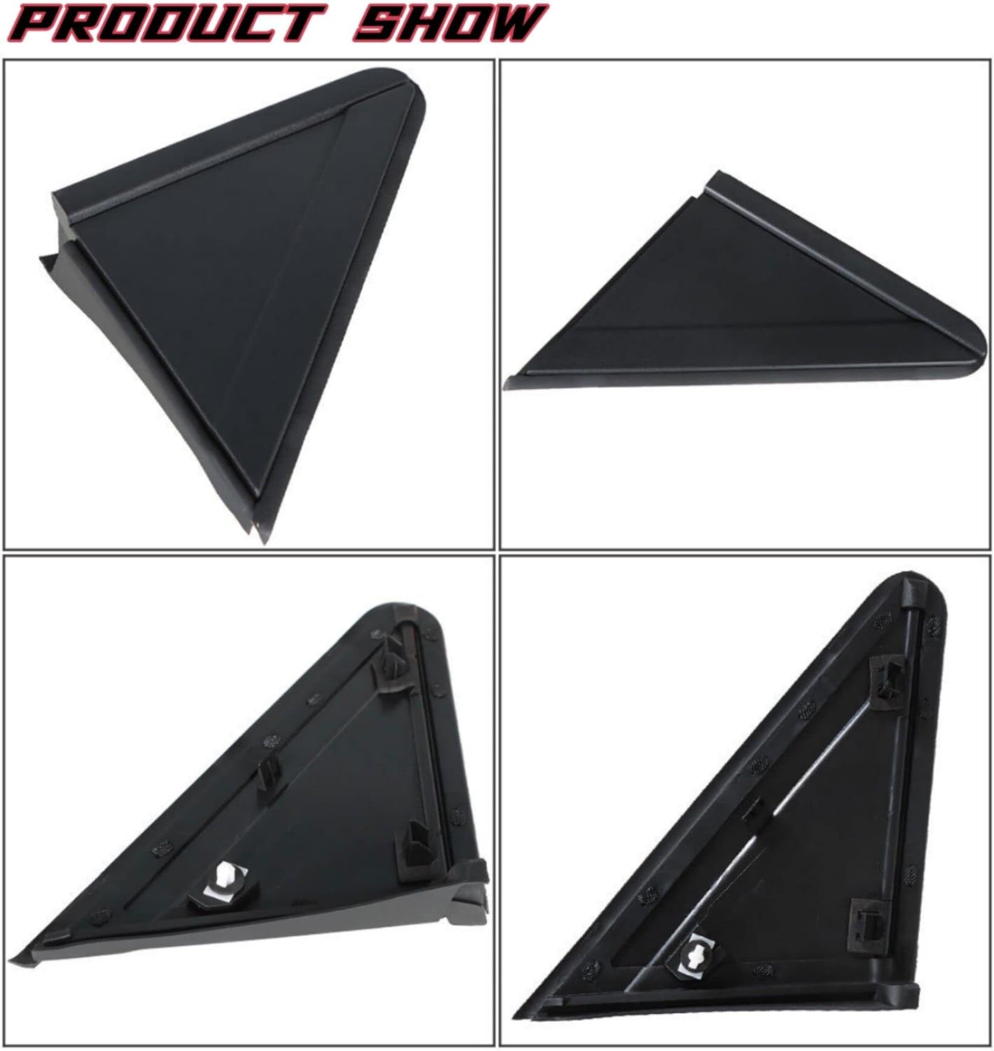 Left Driver Side Exterior Side View Mirror Panel Triangle Trim Replacement for Grand Caravan 2008-2017 Replacement for Town & Country 2008-2016 1AN69RXFAA 1AN69RXFAB