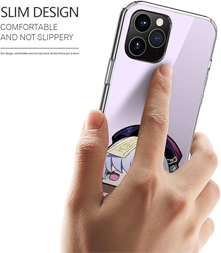 Miniatura 2 de Genshin Accessories Funda de impacto Qiqi Protect TPU a prueba de golpes compatible con iPhone 14 Pro Max 13 12 11 X Xs Xr 8 7 6 6s Mini Plus