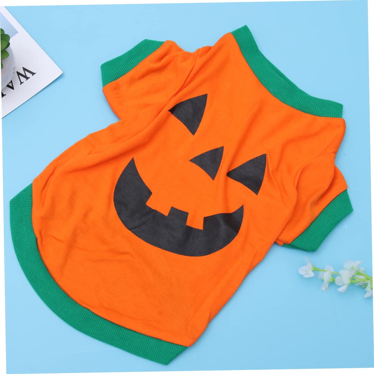 BESTonZON 3 Vestiti Zucca Per Animali Domestici Top Zucca Per Camicia Animali Domestici Halloween Costume Da Compagnia Halloween Costume Da Cane