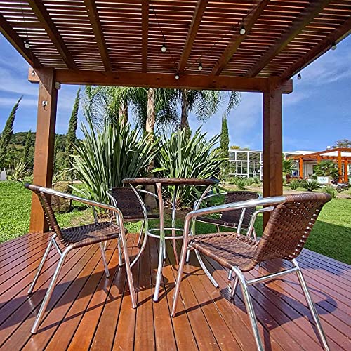 Conjunto Mesa e 04 Cadeiras em Alumínio e Fibra Sintética - MR103(4CR02)