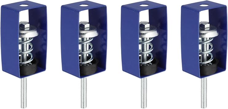 PATIKIL Ceiling Spring Vibration Isolator Hangers, 4 Pack 22lbs Mechanical Vibration Damping Mounts Anti Vibration for A/C Air Processor Bedroom Theater Studio,XHS Blue