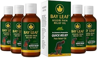 Bay Leaf Nilgiri Pain Relief Oil – 50ML x 5Pcs | Natural Relief for Joint Pain, Back Pain, Knee Pain & Muscle Aches | Herbal Massage Oil