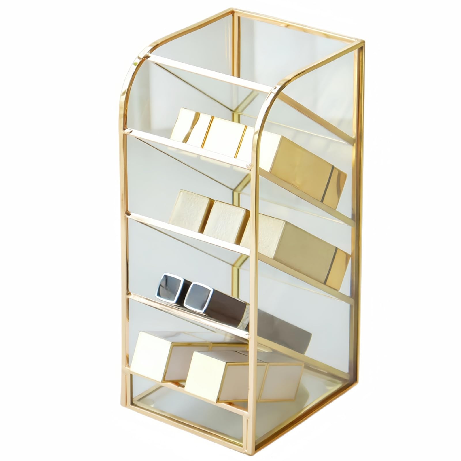 HARLIANGXY Vetro Porta Trucchi Organizer per Rossetto, Organizzatore Per Rossetto, Organiser Trasparente Rossetto Organizzatore Display Holder, Rossetti Organizzatore