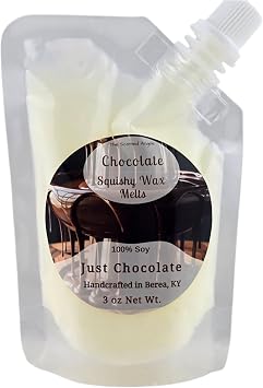 TSA Handmade Squeezable Soy Wax Melts | Handcrafted, Long-Lasting Fragrance for Wax Warmers | Clean, Burning, Easy-to-Use Squeeze Pouch Cozy Home Aromatherapy Blend, 1 pouch, 3 oz Chocolate