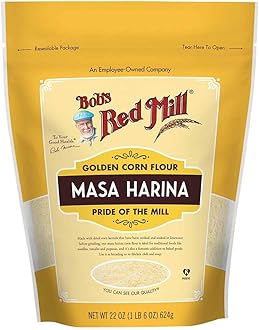 Bob's Red Mill Golden Masa Harina Corn Flour, 22oz (Pack of 4) - Vegan, Kosher